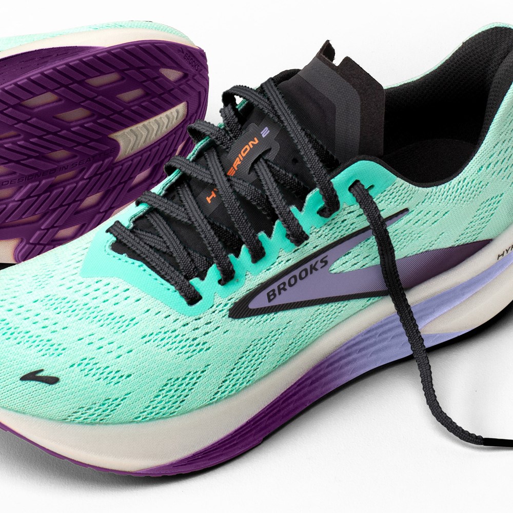 Chaussure d'Athlétisme Brooks Hyperion 2 Violette Lavande Femme | YOW-4972677